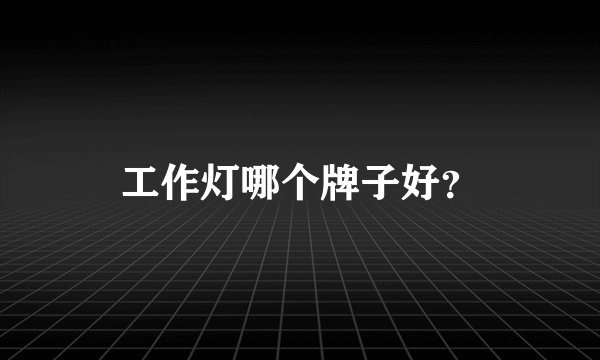工作灯哪个牌子好？