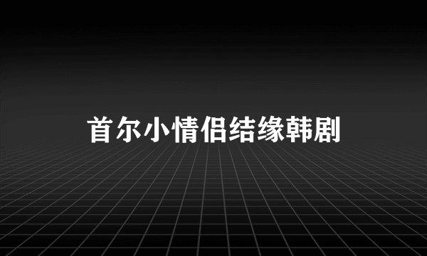 首尔小情侣结缘韩剧