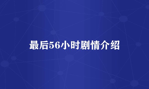 最后56小时剧情介绍