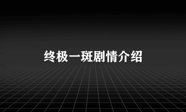 终极一斑剧情介绍