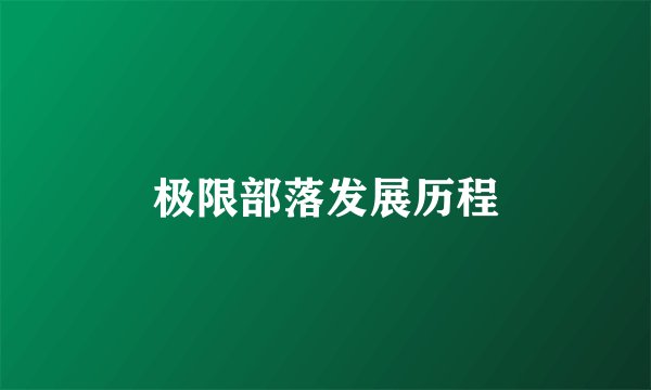 极限部落发展历程