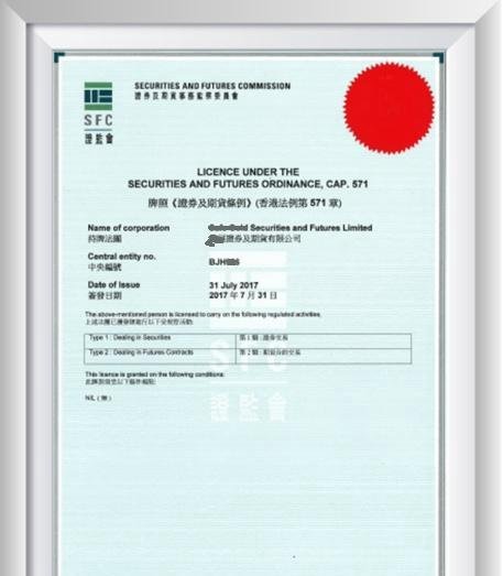 香港的SFC 牌照是什么?