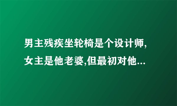男主残疾坐轮椅是个设计师,女主是他老婆,但最初对他很不好的文