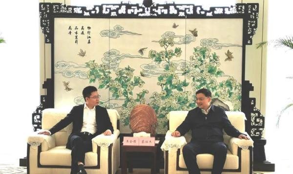 平安智慧人事王金德带队拜访江苏交控董事长蔡任杰和总经理顾德军