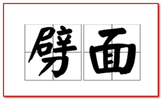 劈面什么意思