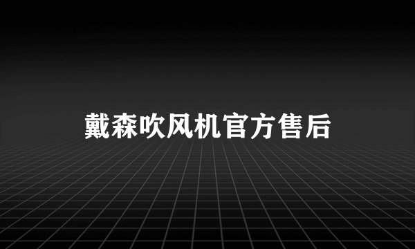 戴森吹风机官方售后