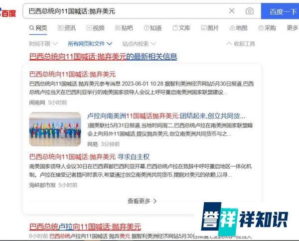 巴西总统向11国喊话:抛弃美元