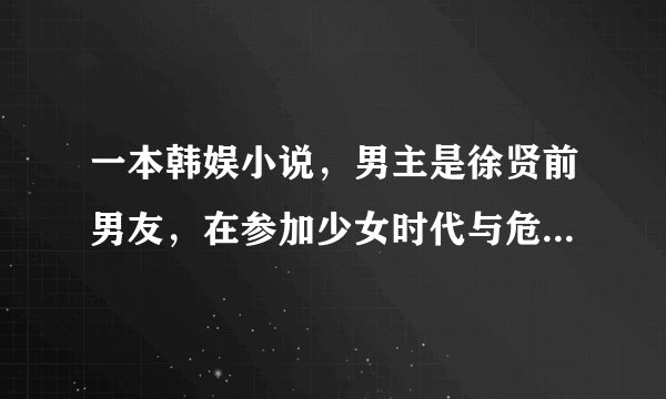 一本韩娱小说,男主是徐贤前男友,在参加少女时代与危险的少年时当着