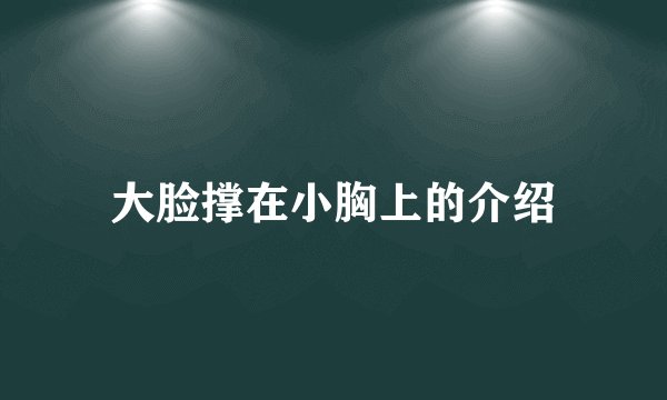 大脸撑在小胸上的介绍