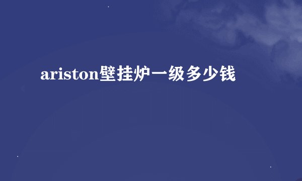 ariston壁挂炉一级多少钱