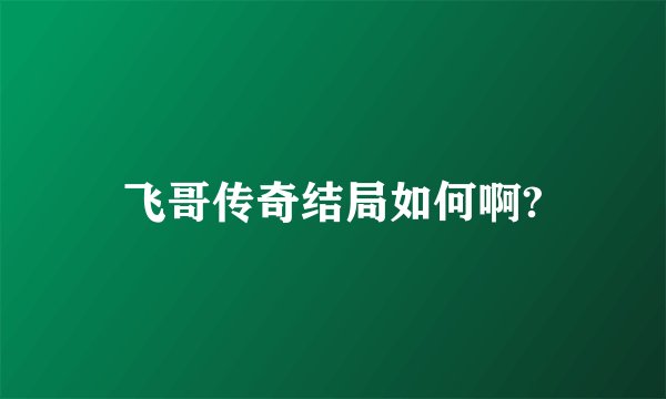 飞哥传奇结局如何啊?