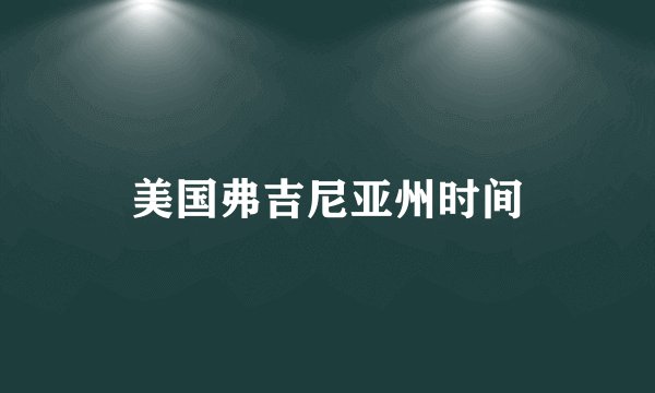美国弗吉尼亚州时间