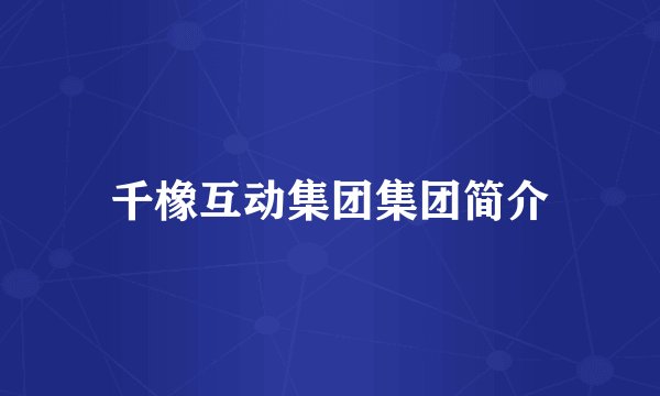 千橡互动集团集团简介