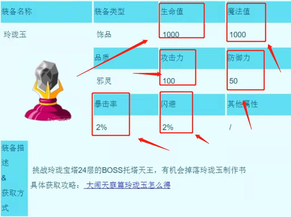 造梦西游3 造梦西游3玲珑玉属性是什么?