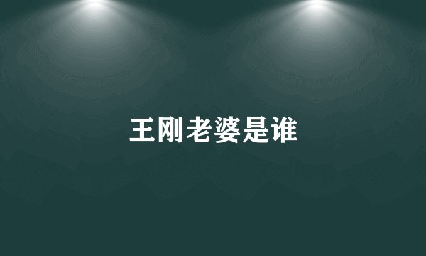 王刚老婆是谁