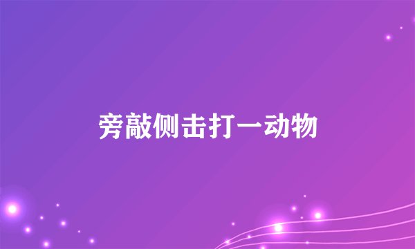 旁敲侧击打一动物
