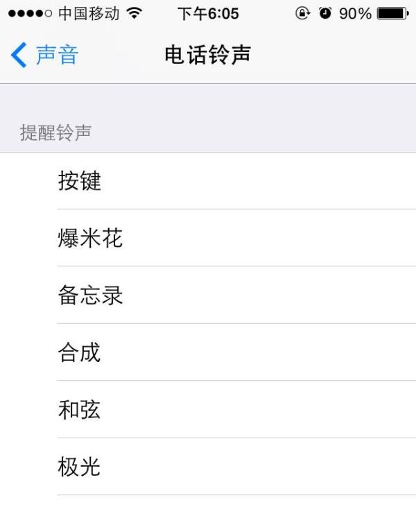 iphone4怎样设置铃音?
