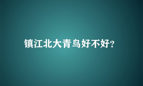 镇江北大青鸟好不好？