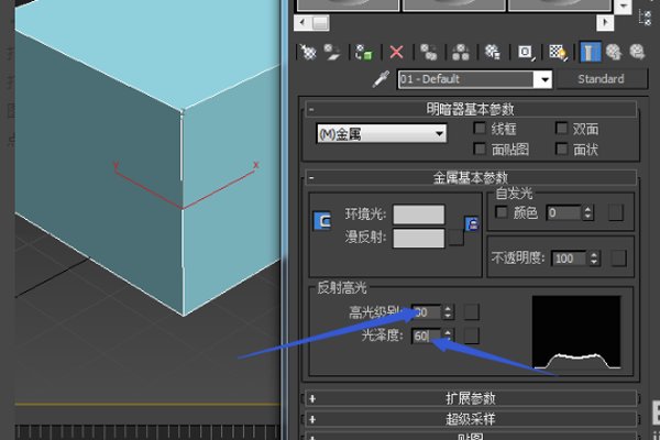 如何在3d中上金属材质啊？
