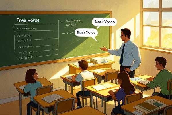 英美文学课，老师问：freeverse与blankverse的区别，有人知道吗？