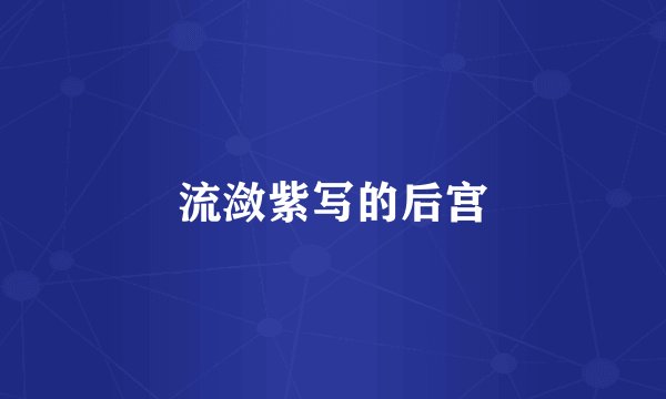 流潋紫写的后宫