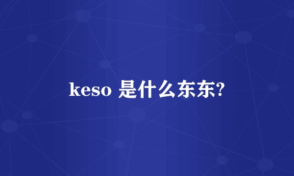 keso 是什么东东?