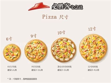 必胜客的披萨是几寸的