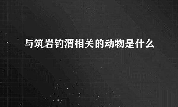 与筑岩钓渭相关的动物是什么