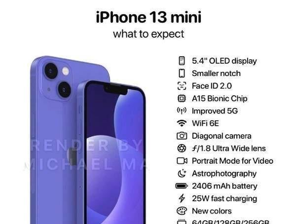 苹果iPhone 13发布日期、规格等最新消息