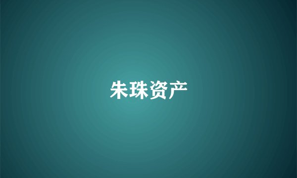 朱珠资产