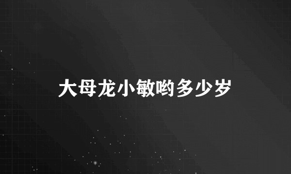 大母龙小敏哟多少岁