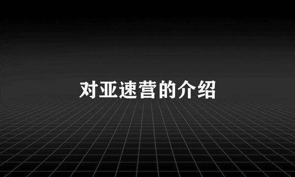 对亚速营的介绍