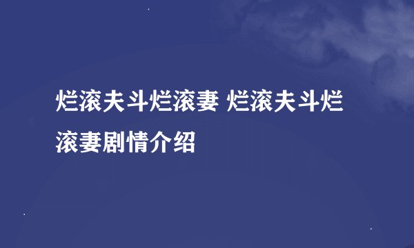 烂滚夫斗烂滚妻 烂滚夫斗烂滚妻剧情介绍