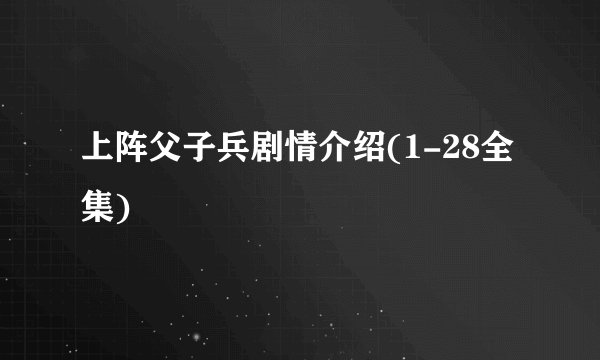 上阵父子兵剧情介绍(1-28全集)