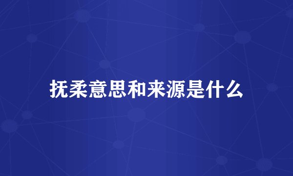 抚柔意思和来源是什么