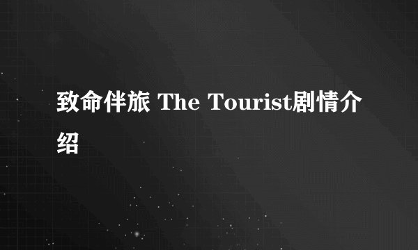 致命伴旅 The Tourist剧情介绍