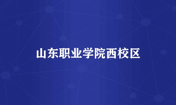 山东职业学院西校区