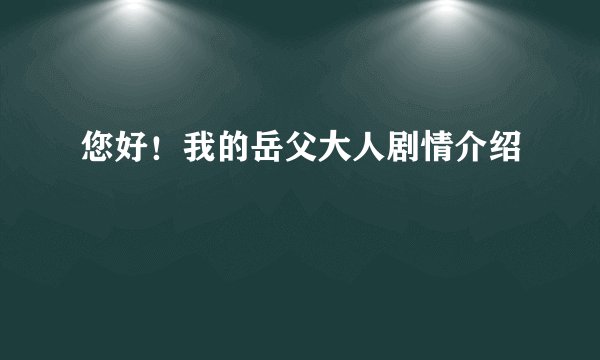 您好！我的岳父大人剧情介绍