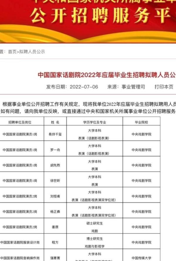 易烊千玺入职国家话剧院惹争议，演员身份不笔试，挂职后仍能捞金