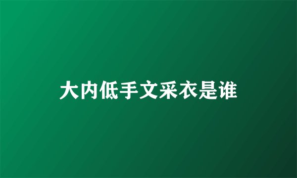 大内低手文采衣是谁