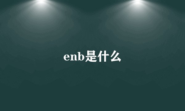 enb是什么