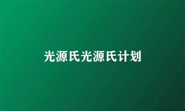光源氏光源氏计划