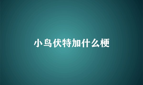 小鸟伏特加什么梗