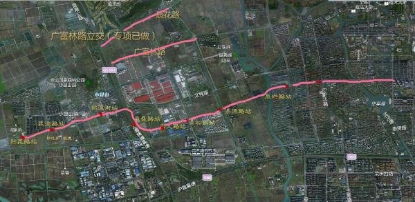 松江有轨电车T2西延伸(小昆山)规划公示 一起来看看站点和走向