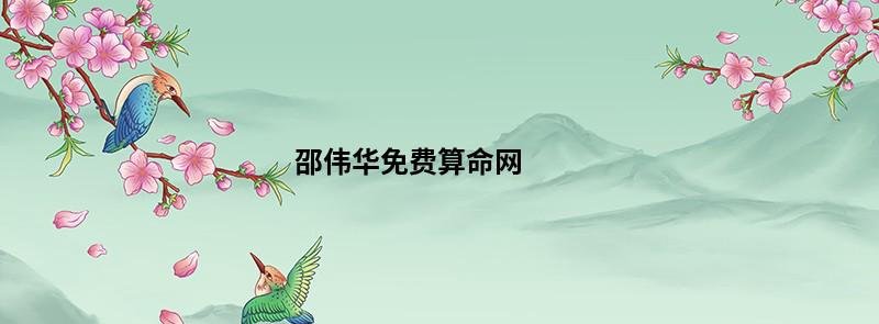 邵伟华免费算命网