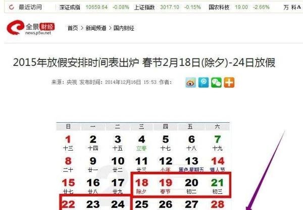 元旦到底怎么放假（2015年放假安排时间表出炉）
