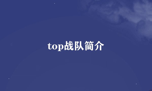 top战队简介