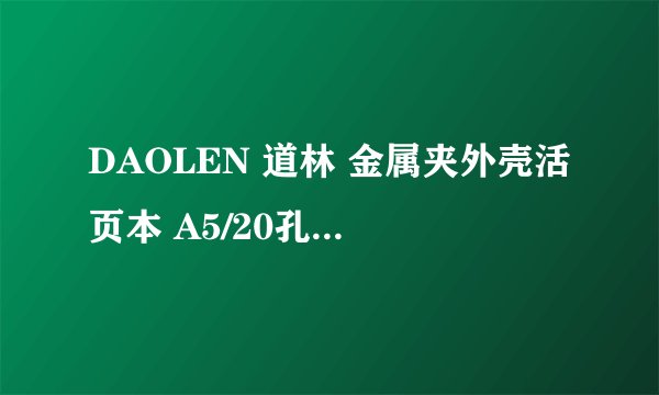 DAOLEN 道林 金属夹外壳活页本 A5/20孔-详细介绍
