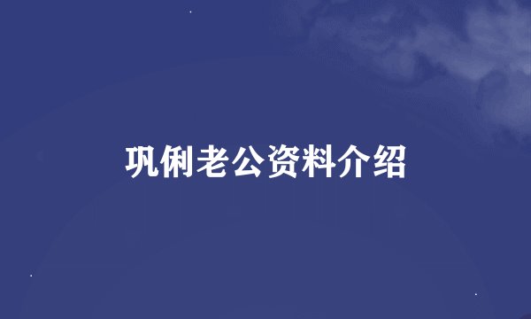 巩俐老公资料介绍