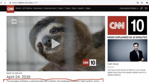 推荐一个练英语新闻听力的网站——CNN 10